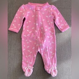 Carters brand Just One You. Pink pig, zipper onesie. 3 month size.